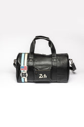 Sac de voyage en cuir 24H Le Mans Georges Planeur noir
